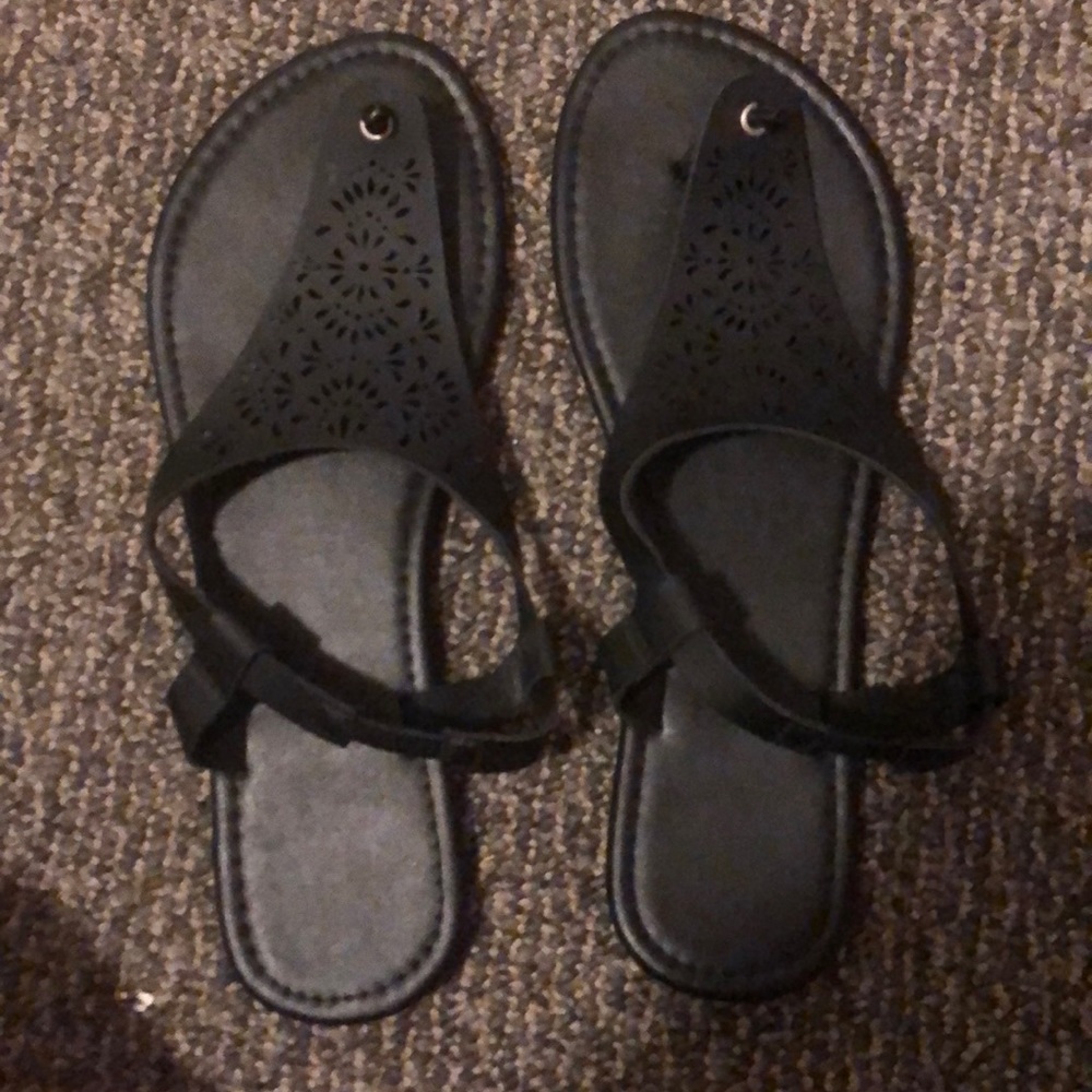 Black new sandals very cute!!